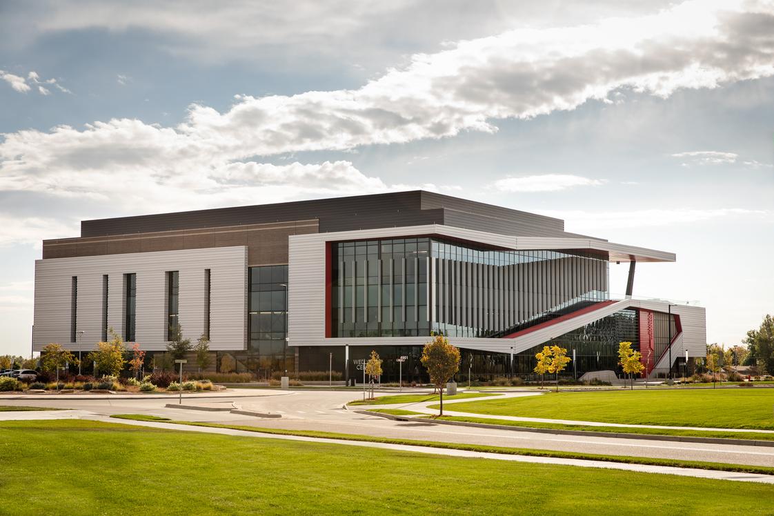 Aims Community College Photo #0 - The Aims Community College Greeley Campus Welcome Center offers student services including financial aid, cashier, registration and records, admissions, testing, advising, and a transition center. The Welcome Center also features an auditorium, ballroom, conference rooms, and patios with views of the Front Range. The cutting-edge auditorium is the perfect location for large audience events.
