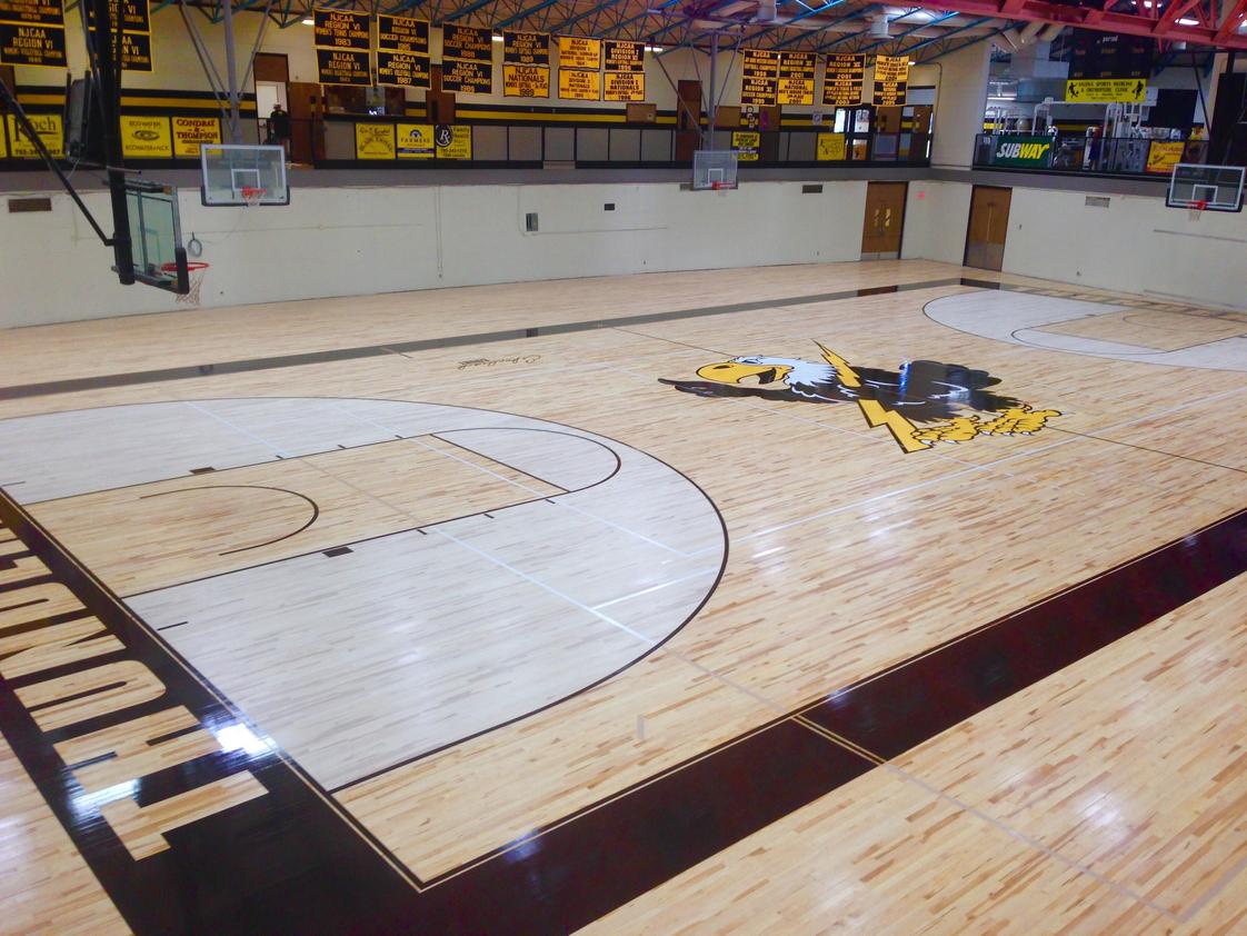 Cloud County Community College Photo - We are currently renovating our gymnasium. Check out the new floor!