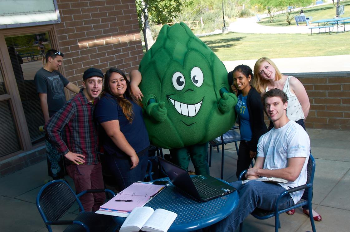 Scottsdale Community College Photo - Artie the Artichoke is the beloved mascot of Scottsdale Community College. Athletic teams are known as the Fighting Artichokes.