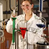 Columbus State Community College Photo #6 - Student in science lab.