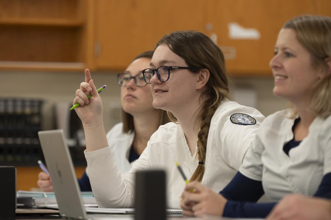 University of Pittsburgh-Titusville Photo - Nursing students in classroom.
