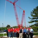 Lakeshore Technical College Photo #7 - Apprentice students and officials dedicate a model Manitowoc Crane in May 2010, signifying the success of apprenticeship programs and the relationships LTC has formed with industry.