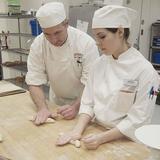 New England Culinary Institute Photo #3 - Chef Chuck Hoffert teaching technique.