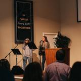 Rosedale Bible College Photo #7 - Students leading worship in chapel.