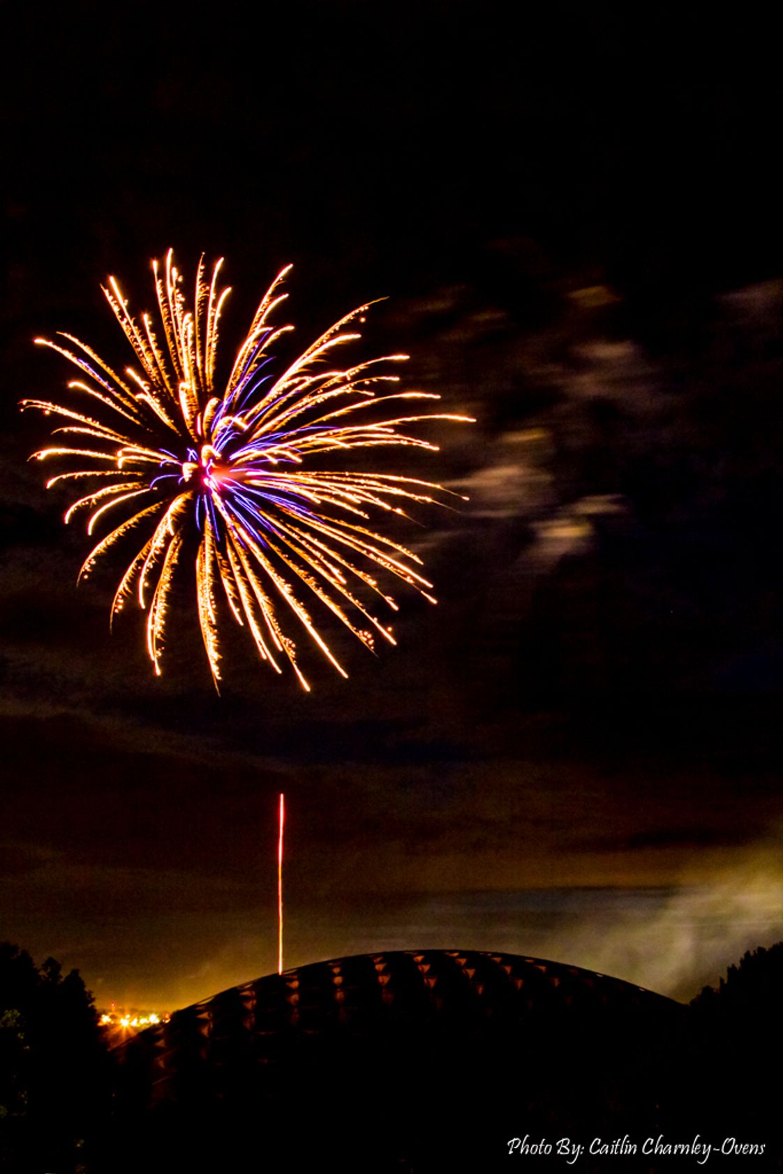 Walla Walla Community College Photo - The Fourth of July is celebrated with fireworks over the Dietrich Dome on Walla Walla Community College's campus