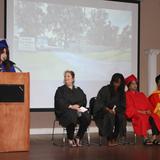 Texas Healthtech Institute Photo - Student speaker at the graduation