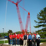 Lakeshore Technical College Photo #7 - Apprentice students and officials dedicate a model Manitowoc Crane in May 2010, signifying the success of apprenticeship programs and the relationships LTC has formed with industry.