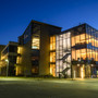 Hudson Valley Community College Photo #3 - Exterior of Science Center at night