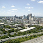 Columbus State Community College Photo #2 - Columbus campus looking West with downtown in the background.